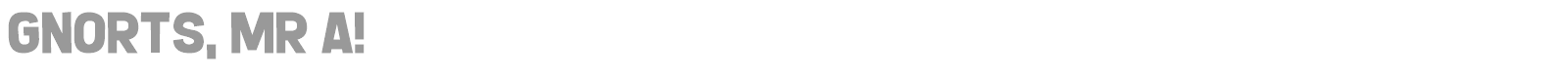 Gnorts Mr A font preview